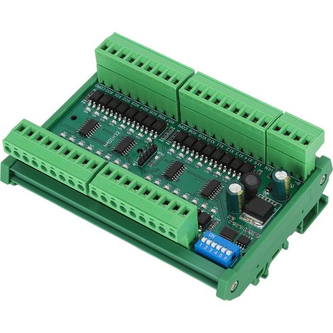 RS485-Eingangscontroller, 32 Kanäle, DIN-Schienen-isolierte SPS-Schalter-Mengenerfassungskarte, PNP mit Gehäuse, Hochpegel (1/5)