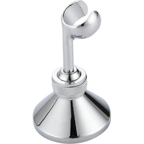 Support mural universel réglable pour pommeau de douche, base amovible, adaptateur pour pommeau de douche pour enfants ou adultes (triangle argenté)
