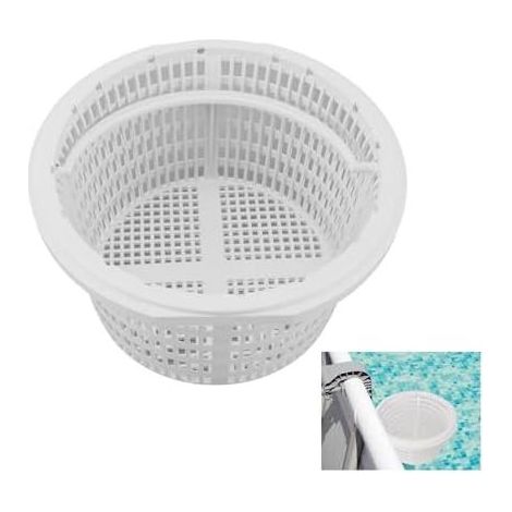 Panier Skimmer Piscine. 19cm Filtre Piscine Panier. Accessoire De Remplacement PanierD'Écumoire DePiscine Rechange Avec Poignée Pour Enlever Les Feuilles Et La Saleté Facile À Installer - (1/5)