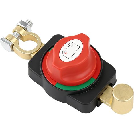 12-48V Battery Circuit Breaker, Waterproof On/Off Disconnect Switch, Universal Battery Isolator for Car, Truck, Boat, Motorcycle, Motorhome, and Yacht (1/5)