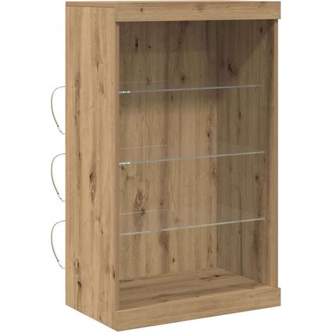 vidaXL Credenza rovere artigianale 60.5 x 37 x 100 cm (1/5)