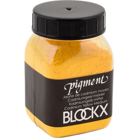 Pigment en poudre - Jaune de cadmium moyen - 17 - Blockx - Pot de 100g