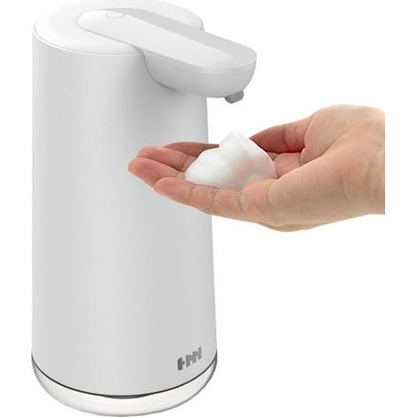 Automatischer Schaumseifenspender – 2 Schaumstufen – USB-aufladbar – Berührungslos – Weiß – Ideal für Badezimmer, Küchen, Hotels und Restaurants (1/5)