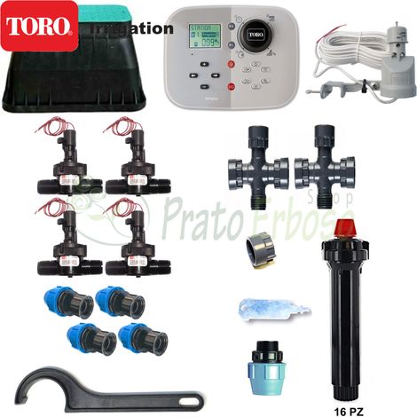 Kit d'irrigation 4 zones 24V Toro Tempus avec arroseurs