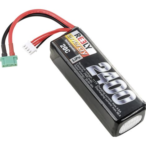 Reely Modellbau-Akkupack (LiPo) 11.1 V 2400 mAh Zellen-Zahl: 3 20 C Softcase MPX (1/5)