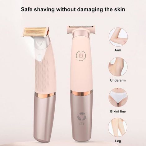 Rasoir Electrique - Pour Epilation Visage Et Bikini - Sans Fil Rechargeable - 1 Piece (1/5)