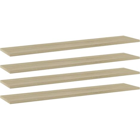 Bücherregal-Bretter 4 Stk. Sonoma-Eiche 100x20x1,5 cm