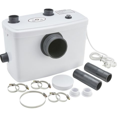 AREBOS lifting station wastewater pump sewage pump 600 W for toilet, shower, sink 100 l/min white