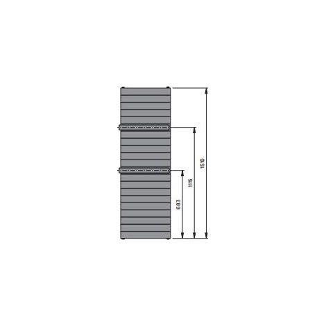 VN-LOWA-M LUX BH 1510x105x500mm weiß geschl.