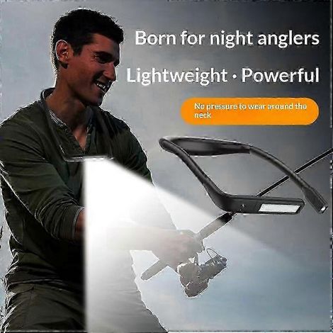 Lampe de lecture LED tour de cou, rechargeable, flexible, réglable, portable, idéale pour le camping. (1/5)