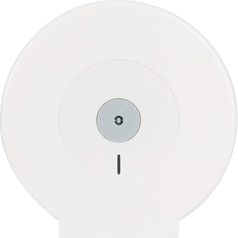 Porte-rouleau de papier toilette salle bain, rond en plastique avec (1/5)