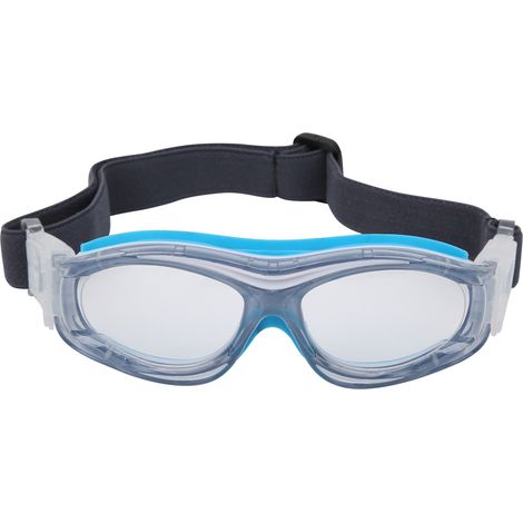 Lunettes de protection sportive pour enfants, anti-buée et légères, idéales pour le volley-ball et le basket-ball - Bleu (1/5)