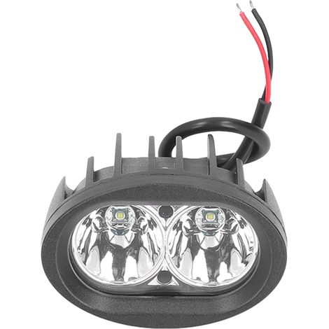 Projecteur de travail automobile avec 2 LED, 4 pouces, 20 W, étanche IP67, boîtier en aluminium adapté aux camions tout-terrain et aux bateaux. (1/5)