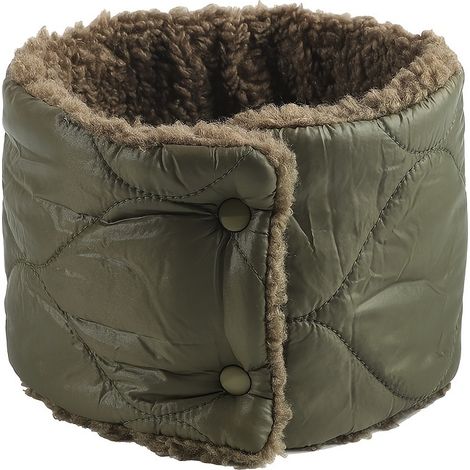 Cache-cou matelassé doublé polaire pour adultes - Plusieurs coloris disponibles, modèle unisexe élastique, lavable en machine, pour l'extérieur (1/5)