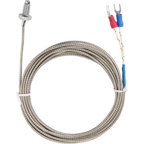 3 m langes M6 BSW-Schraubgewinde-Temperaturmesssondenkabel vom Typ K (Thermoelement) (1/5)