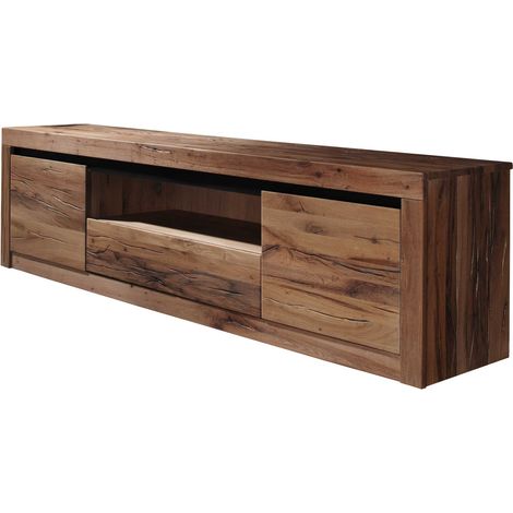 TV-Board Wild-/Zerreiche 202x42x55 Tabacco brown geölt MONTREUX 305