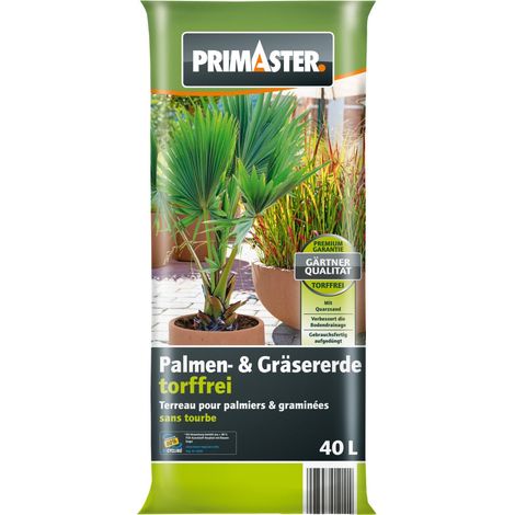 Primaster Palmen- & Gräsererde torffrei 40 L Gartenerde Erde Garten torffrei (1/2)