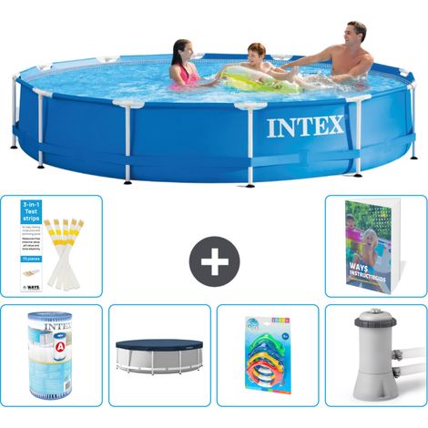Frame Pool Rund - 366x76 cm - 7-teilig S19
