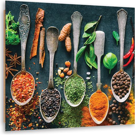 Quadro deco panel, Erbe spezie per la cucina - 50x50 (1/5)