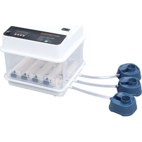 Couvreuse d'œufs automatique réglable avec éclairage LED, double alimentation, incubateur de volaille pour poulets, blanc, prise UE 220V, lot de 10 (1/5)