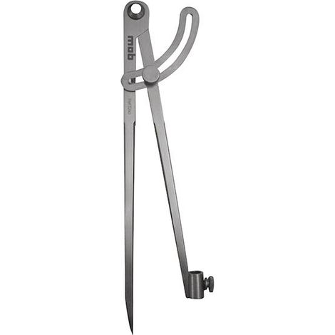 Mob Outillage – Compas porte-crayon 265 mm – Pointes sèches trempées pour précision – Réglage rapide par bouton moleté – 5240250001