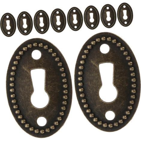 LIFKOME Lot de 10 cache-serrures ovales décoratifs pour portes (1/5)