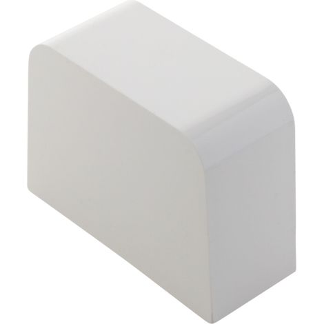 Bouchon linéaire goulotte/climatiseur 80x60mm - Blanc Ral 9001 - Zenitech (1/4)