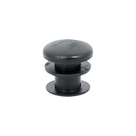 EMBOUT INTERIEUR PERGA NOIR ROND Diamètre extérieur 20 mm - BOUILLER PLASTIQUES