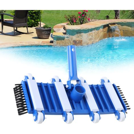 Aspirateur piscine grande surface – Tête en polypropylène – Anti-rouille – Connexion standard – Nettoyage rapide – Pour particuliers et professionnels – Entretien quotidien (1/4)