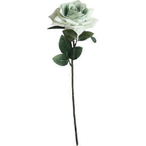 1 rose artificielle de 37 cm à composer soi-même, pour fête, mariage, bureau ou décoration intérieure.vert (1/5)