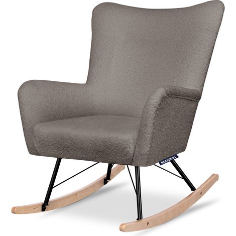 KONSIMO ADDUCTI Schaukelsessel, Braun (1/5)