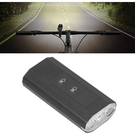LED-Fahrradlampe, 3-LED-Fahrradscheinwerfer mit einstellbarem Fern- und Abblendlicht, Akkuanzeige, USB-Ladefunktion, Lampe für Rennräder, Lampe für Mountainbikes. (1/5)