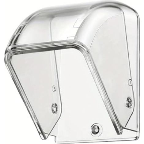 Couvercle Étanche Transparente pour Bouton de Sonnette, 9x6,4 cm,Flip Top Housse de Protection Sonnette sans Fil, Protection Sonnette Exterieur Pluie, Contrôle D'accès de Porte Étanche (1/5)