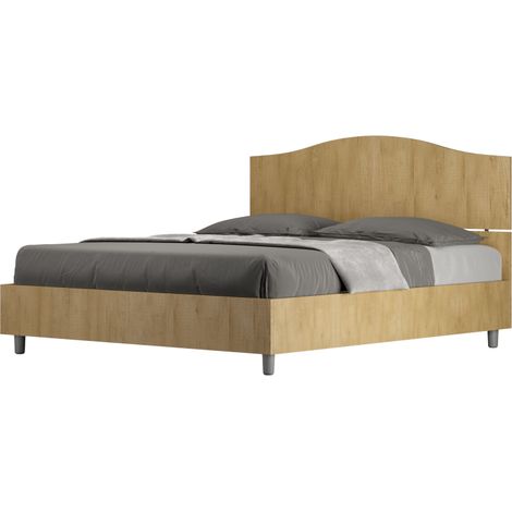 Letto matrimoniale contenitore 160x190 quercia Dores (1/4)