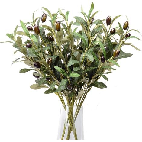 Künstliche Olivenzweige mit Früchten – Provenzalische Dekoration, mediterranes Muttertagsgeschenk