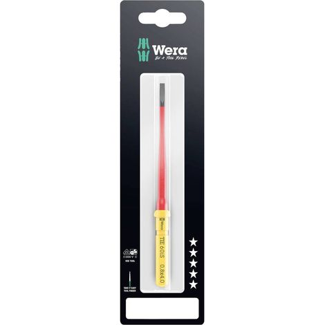 Wera Kraftform Kompakt VDE 60 iS 0,8x4,0x157 mm TIE SB Elettricisti Taglio Lama intercambiabile per giraviti 4.0 mm (1/5)