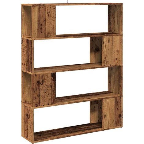 Maison Exclusive - Bibliothèque/Séparateur de pièce vieux bois 100x24x124,5 cm