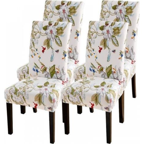 4PC universal dining chair covers, removable, washable, easy to clean and durable, for weddings, hotels, restaurants (1/5)