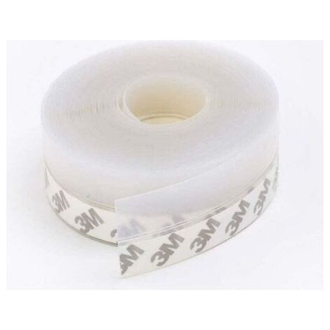 Bande d'étanchéité silicone transparente 10m - Coupe-vent/anti-poussière/étanche - Bas de porte - Flexible - Propriétaires et bricoleurs (1/2)