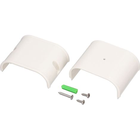 Tuyau de raccord droit pour climatiseur, kit de gaine PVC pour climatiseur de 1 à 5 chevaux, accessoire de conduit de ligne. (1/5)