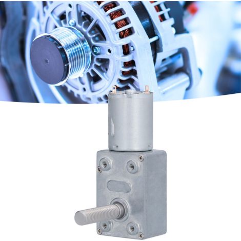 Moteur à réducteur à vis sans fin JGY-370, moteur à arbre fileté, moteur basse vitesse à vis M8, moteur autobloquant, longueur d'arbre 33 mm, 24 V CC, 40 tr/min (1/5)