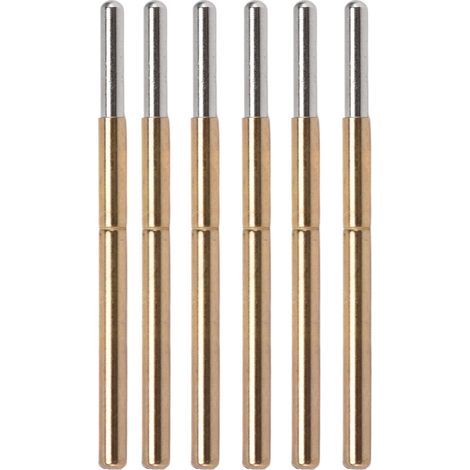 100 Pièces Connecteurs Pogo P125-J, Broches de Ressort en Laiton et Acier Inoxydable pour Tests Électroniques (1/5)