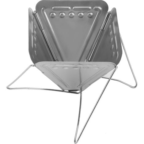 Réchaud à café pliable et portable en acier inoxydable pour camping, avec porte-filtre à café intégré. (1/5)