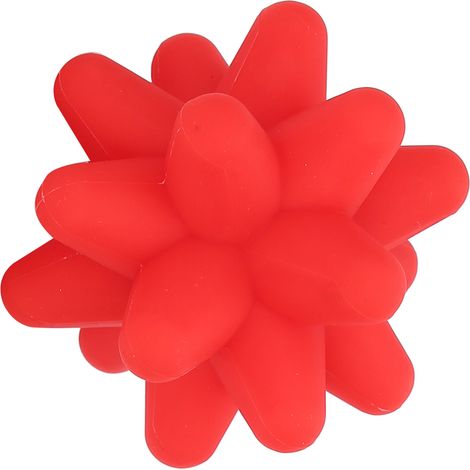 Balle de massage en silicone rouge pour le relâchement musculaire et la libération des tissus profonds, 2 couleurs. (1/5)