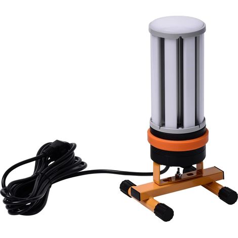 Projecteur Chantier LED 45W, Lampe de Travail Led Portable,Spot Chantier,Ultra-Lumineux 5400LM, Eclairage 360°, IP64 Etanche. (Couverture laiteuse 5400lm) (1/5)