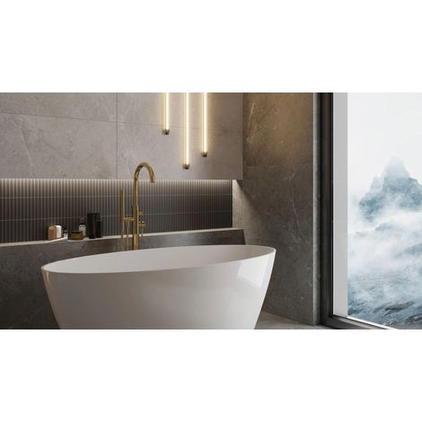 Ilcom mosaico in ceramica su rete per bagno e cucina 29.5cm x 29cm - Black Piano