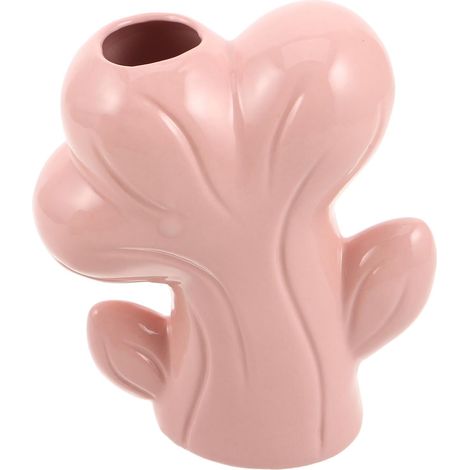 Vase Minimaliste Céramique Rose Style Nordique Pot Décoratif Arbre pour Centre de Table (1/5)