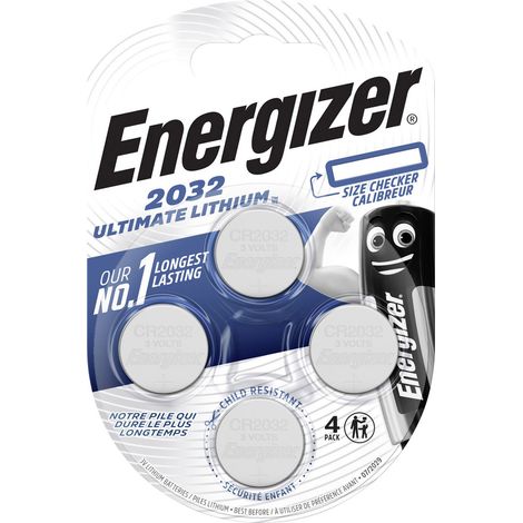 Energizer Ultimate 2032 Knopfzelle CR 2032 Lithium 235 mAh 3V 4St. X857001 (1/5)