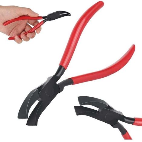 Pince à sertir 45°, pince pliante pince à tôle large 22 mm outil de couvreur avec poignée antidérapante, outil de sertissage, pince à sertir tôle pour plier et lisser les tôles (rouge 45°)