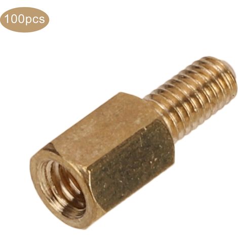 Kit de remplacement de 6 écrous hexagonaux à tête simple M3 en laiton pour carte PCB (100 pièces). (1/5)